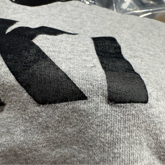 KULE The Oversized Apres Ski Logo Pullover Grey Sweatshirt - Picture 6 of 9